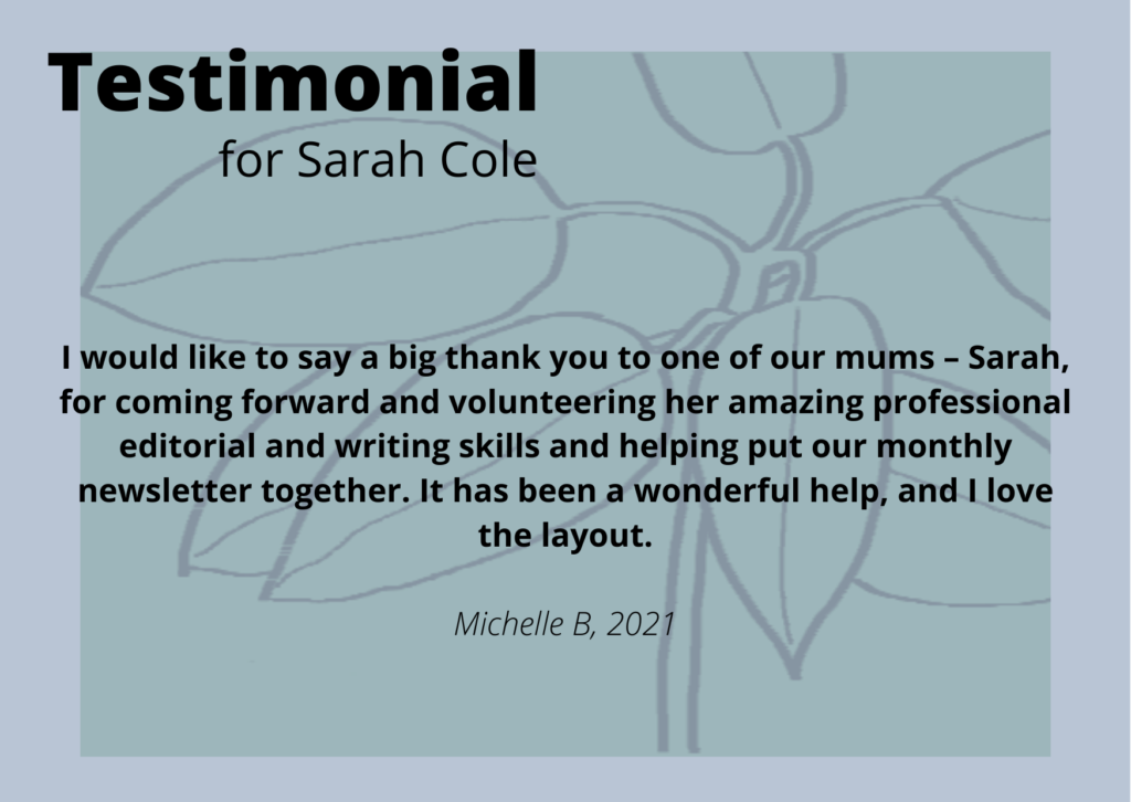 Testimonial design - Michelle B